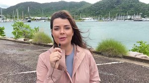 Tropical Cyclone Kirrily is still on a track for a Townsville crossing tonight as it reaches category 2 strength, with latest modelling showing it crossing before 11pm. 🌀 LATEST UPDATES: https://bit.ly/3Ue5Znz | Townsville Bulletin