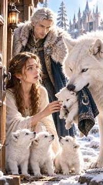 The Alpha King's White Beast Brought Her a Dying Pup — By Dawn, Three More Waited at Her Door#shorts