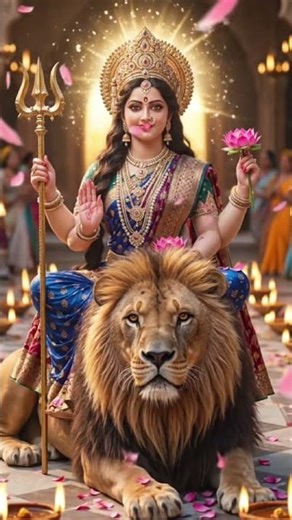 1M views100k like 🌺🌿❣️🙏 जय माता दी 🌺🌿🙏#mataraniarti #4kfullhdstatus #navratristatus #maa #seher