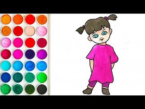 Colorings with Boo Monsters for Kids, Coloring Pages for Baby
