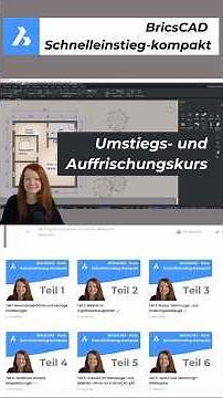 BricsCAD training as a structured video course #bricscad #elearning #tutorial