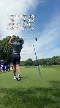 Rory McIlroy casually cruising at 188 mph ball speed.