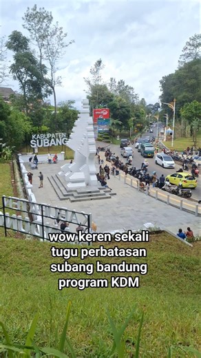 very beautiful Subanh West Bandung border monument KDM program