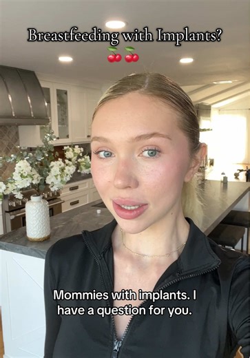 Breastfeeding with implants… no one really talks about it. Did it affect your supply? Your pain level? Nothing at all? Moms with implants — what was your experience? 🤍 #momlife #breastimplants #SAHM #postpartum #mom