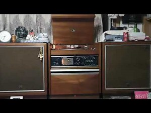 昭和43年製ビクター高級ステレオ【SSL-77TS】ビクターSEAシステム試聴用レコードの中から雨のロマン。