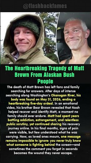 The Heartbreaking Tragedy of Matt Brown From Alaskan Bush People #shorts