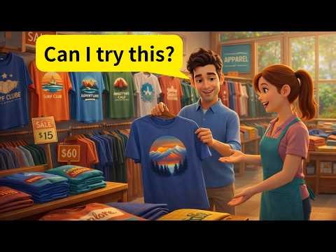 Shopping on a Trip - Slow and Easy English For Beginners