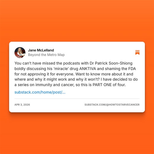 Jane McLelland (@howtostarvecancer)