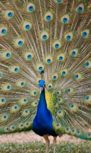 Majestic Peacock Display 🦚 | Nature’s Most Beautiful Moment #nature #relaxing #rainsounds #relax