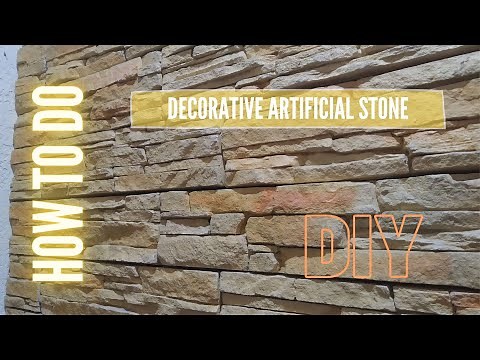 Home made Wall Stones. How to make Stacked Stones.