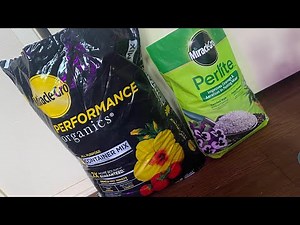 How to mix Miracle Grow Organics and Perlite for indoor plants.