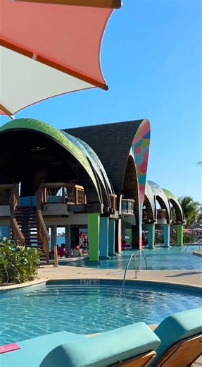 The party has arrived. 🕺 The all-new Party Cove is here, featuring the world's largest swim-up bar, live DJ's, and unforgettable memories for you and your entire crew. 📍Party Cove at Royal Beach Club Paradise Island in Nassau, Bahamas | Royal Caribbean