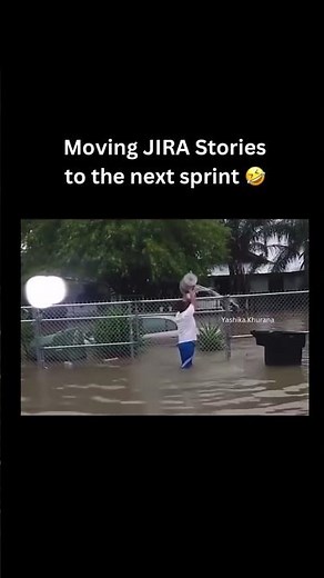 Moving JIRA stories to the next sprint like a true MVP 🏀😂 #scrum #memes #code #programming