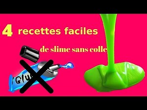 4 recettes de slime sans colle facile à faire