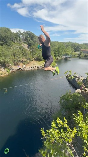 60 foot slam dunk off a cliff. #basketballshorts #cliffjumper #sendit #slamdunk #basketball #reels
