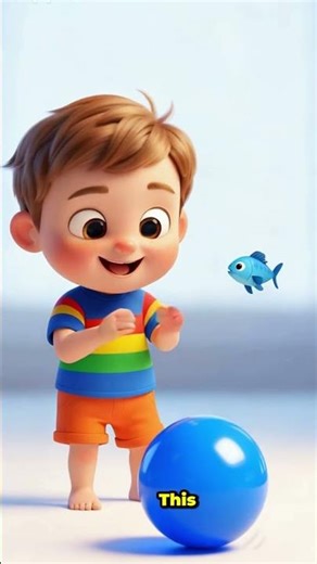 Learn the Color BLUE! 🔵 Ball, Fish, and Car #LearningColors #ColorBlue #LittleGeniusKids #