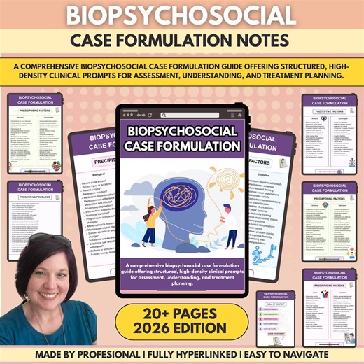 Biopsychosocial Case Formulation Cheat Sheet, Therapist Counselors NEW (digital Downloads) - Etsy UK