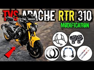 MODIFICATION TVS APACHE RTR 310 | Best Crash Guard | Modification | ‪@XONEABHI‬