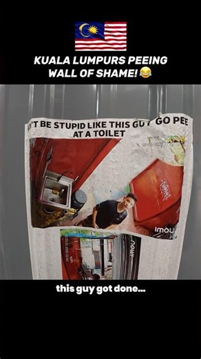 Don’t pee in this part of Kuala Lumpur 🤫