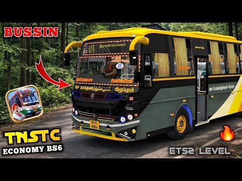 🔥DOWNLOAD REALISTIC TNSTC ECONOMY BS6 BUS MOD FOR BUSSIN | BUS SIMULATOR INDIA | #bussinmods