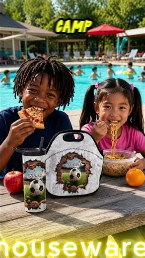 Personalized Kids Tumbler & Lunch Bag for Summer Camp Pool Days ☀️🏊🥤