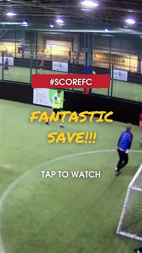 Goalkeeper gets down to make a great save #ScoreFC #PlayLikeAPro #Football #Soccer #Goal #Tekkers #Goalkeeper #Futsal #Megnuts #IndoorFootball #5ASide #GrassrootsFootball #SundayLeague | Score FC