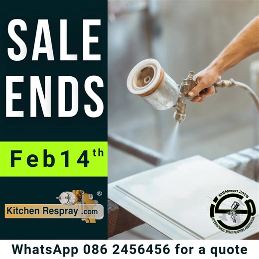 🚨 Kitchen Sale Alert 🚨 Save up to €500 ⏳ Ends Feb 14 | 20 kitchens only 📲 Book now: KitchenRespray.com