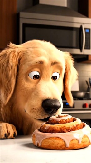 This Golden Retriever Debates Dessert… And the Ending is Shocking!”