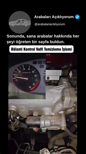 Arabaları Açıklıyorum 🚘 on Instagram: "İçten yanmalı motorlarda rölanti devrini düzenlemekle görevli olan Rölanti Kontrol Valfi (IACV), emme manifoldu üzerinden geçen hava miktarını kontrol eden hassas bir elektromekanik bileşendir. Bu parça, yapısı gereği motorun karter havalandırma sisteminden gelen yağ buharlarına ve kurum birikintilerine doğrudan maruz kalır. Uygulanan işlem, valf gövdesinin sökülerek iç kısımdaki hava geçiş kanallarının ve metal koruma süzgecinin temizlenmesini kapsar. Hav