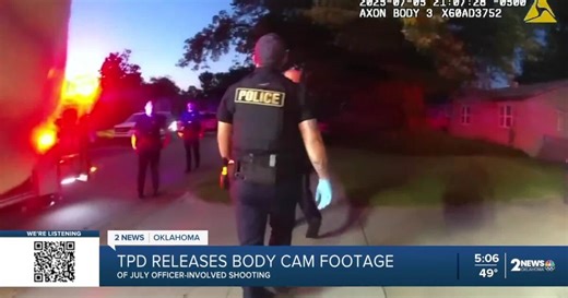 Tulsa police release body cam of fatal officer-involved shooting