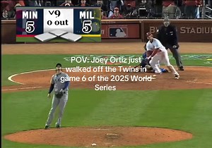 Joey Ortiz Walks Off for Twins in 2025 World Series
