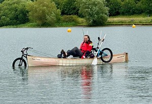 WATCH: ‘Bicycle-canoe’ explorer treks across width of Scotland in handmade machine