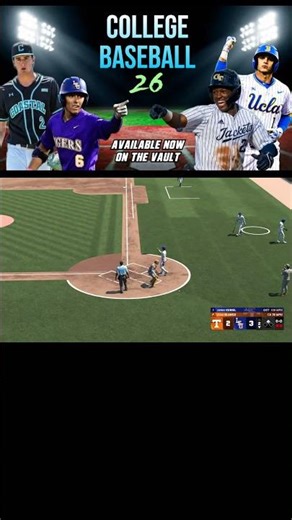 Curiel Clears The Bases | MLB The Show 26 | College Baseball Roster #shorts #collegebaseball
