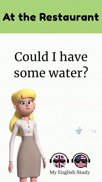 English Conversations at the Restaurant