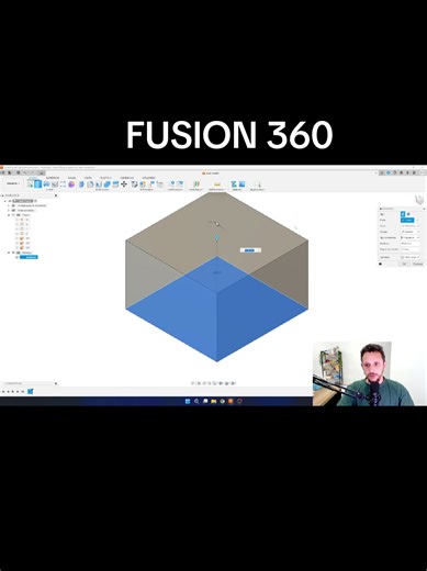 Aprenda modelagem 3d com o fusion 360 para impressão 3d modele seu projetos e imprima na bambulab #modelagem3d #bambulab #bambustudio #impreasora3d #bambulaba1
