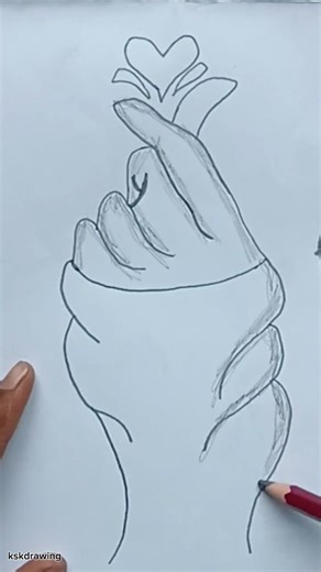 how to draw hand 🫵#trendingshorts#trending#shortvideo#shortsfeed#shorts#short#artist#drawing#art