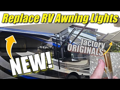 Install or REPLACE your RV AWNING Light Strips | BRIGHTER!