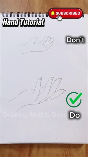 How To Draw Hand | Hand Tutorial#drawing #hand #sketch #tutorial #trending #shorts #dear #artist
