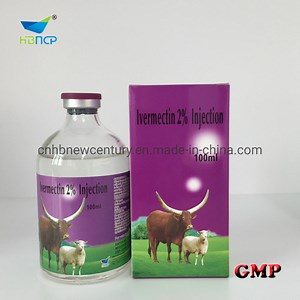 [Hot Item] Ivermectin Injection 2% Veterinary Medicine for Cattle Sheep Goats GMP Factory