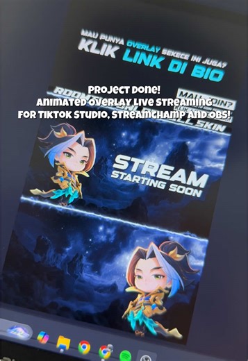 Animated Overlay Live Streaming for TikTok and OBS