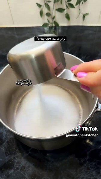 دو گیلاس آرد two cups flour دو قاشق نشاسته( کارن فلور) two spoons cornstarch یک قاشق ماست one spoon yogurt یک قاشق خمیر مایه one spoon yeast کمی رنگ خوراکی little food colouring یک و نیم گیلاس آب one and half cup water برای شربت: for syrup دو گیلاس بوره two cups sugar دو گیلاس آب two cups water زعفران saffron یک قاشق عرق گلاب one spoon rose water یک توته لیمو one slice lemon #جلبی #afghanfood #afghanistan🇦🇫 #ازبک_تاجک_پشتون_ترکمن_هزاره🇦🇫 #fypageシ
