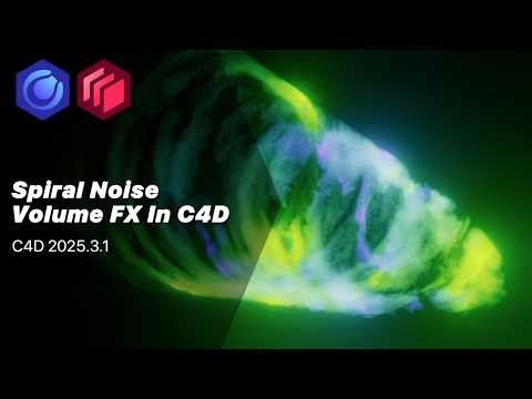 Spiral Noise Volume FX In C4D