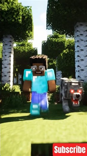 Minecraft Wolf Chase 🐺🔥 | Cinematic Survival Run | Minecraft Animation #shorts #minecraft #cartoon