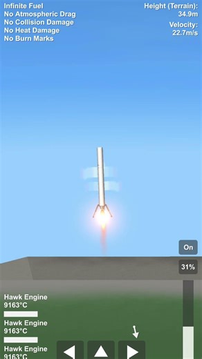 roket landing #space flight simulator