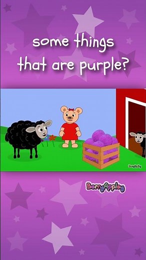Learn the Color PURPLE 🟣 Song for Babies, Preschoolers & Kindergarten #esl | BerryAppley