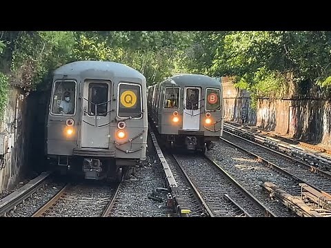 NYC Subway: (B) & (Q) Train Action on the Brighton Line