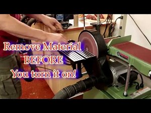 Harbor Freight 6 x 48 Sander Assembly and test