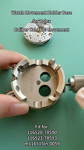 Watch Movement Holder Base for Rolex Caliber Cal 4130 Movement #Rolex4130 #Cal4130 #RolexMovement #MovementHolder #MovementBase #WatchmakerTool #WatchRepair #WatchTools #Watchmaking #Horology #ChronographMovement #DaytonaMovement #TimepieceRepair #LuxuryWatchParts #TopWatchParts #WatchDIY #WatchService #WatchTech #WatchBench | Watch2parts