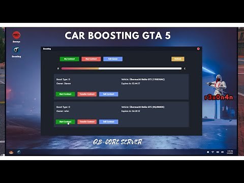 CAR BOOSTING | FIVEM | GTA 5 ROLEPLAY | NORMAL | QB CORE SERVER