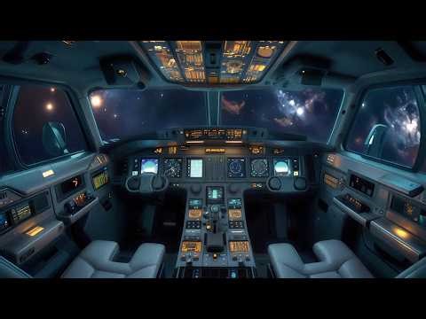 2 Hour Night Flight Cockpit Ambience | Airplane Engine Sounds for Deep Sleep
